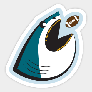 Football Shark Sticker
